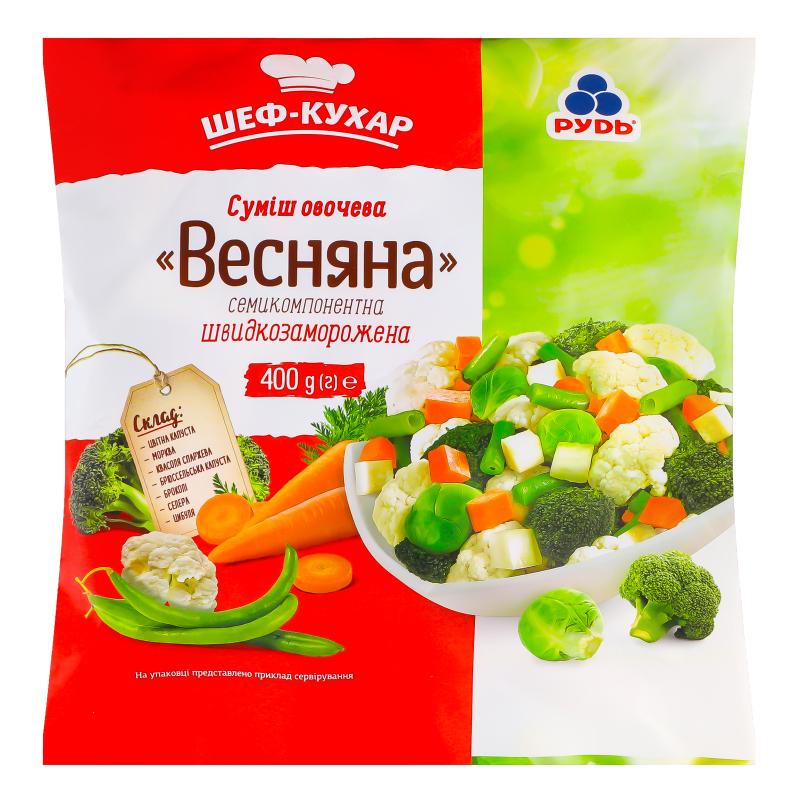 Суміш Рудь 400г Овочева Весняна 7 компон