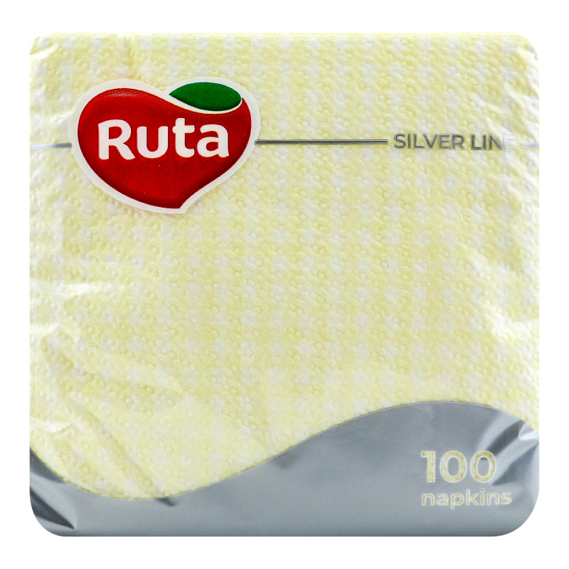 Серветки Ruta 100шт жовті