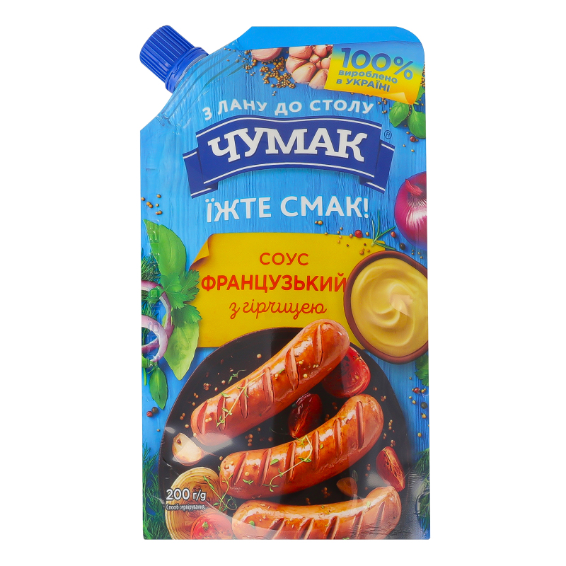 Соус Чумак д/п 200г Французький з гірч