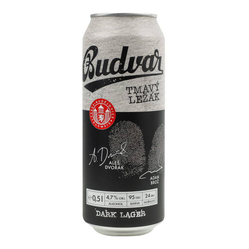 Пиво Budweiser Budvar 0,5л темне 4,7%ж/б