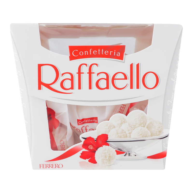 Цукерки Raffaello 150г Т15х6х1