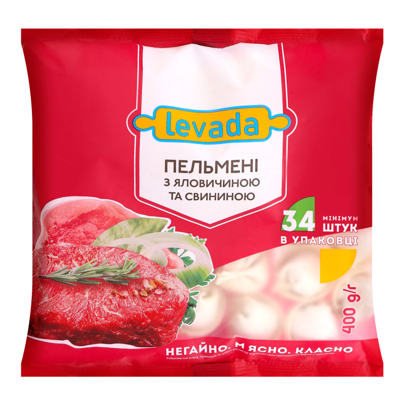 Пельмені Левада 400г Яловичина свинина