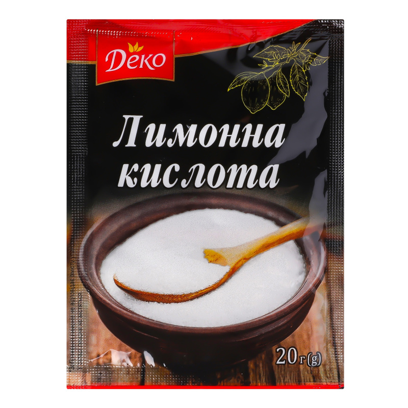Приправа Деко 20г Лимонна кислота