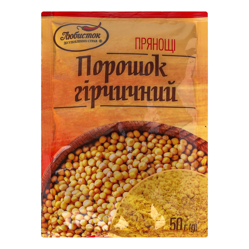 Приправа Любисток 50г Гірчиця мелена