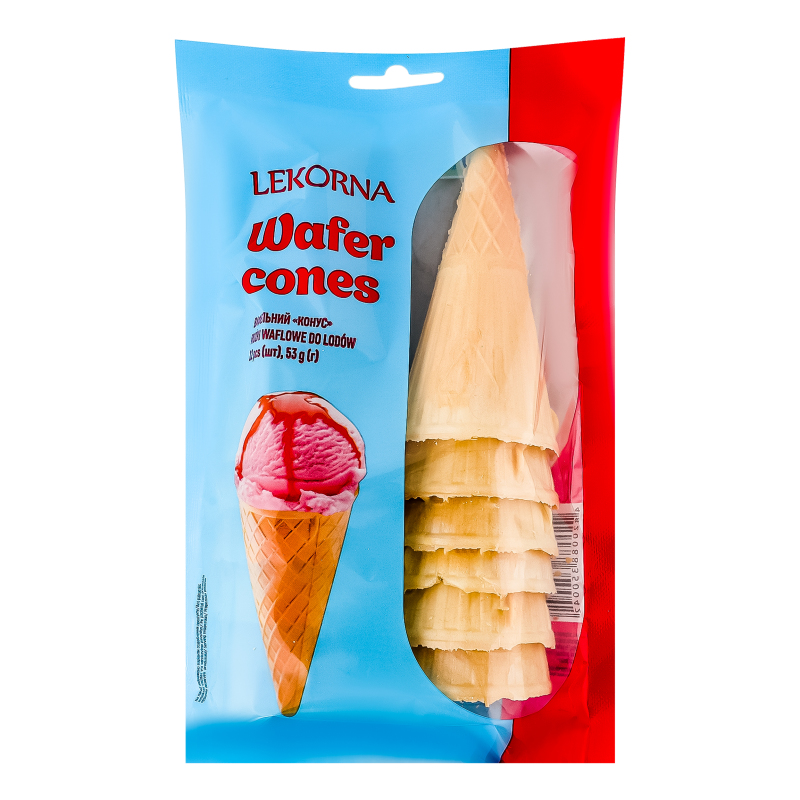 Конус LEKORNA 53г 14шт Вафельний
