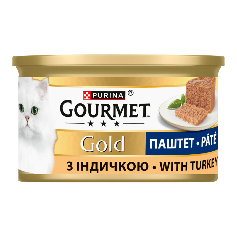 Корм Гурмет дк 85г ж/б Індик мус