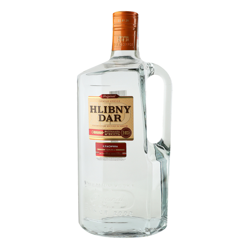 Горілка Хлібний Дар 1,75л Класична 40%