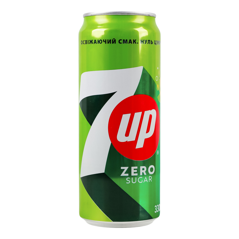 Напій 7UP 0,33л Лимон лайм жб