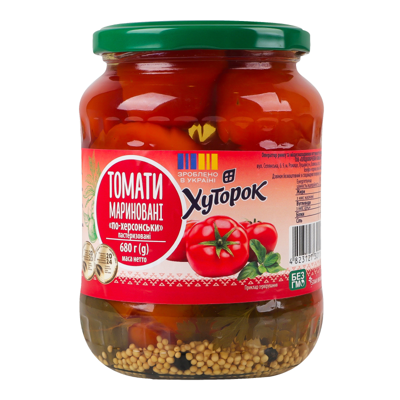 Томати Хуторок 680г Мариновані