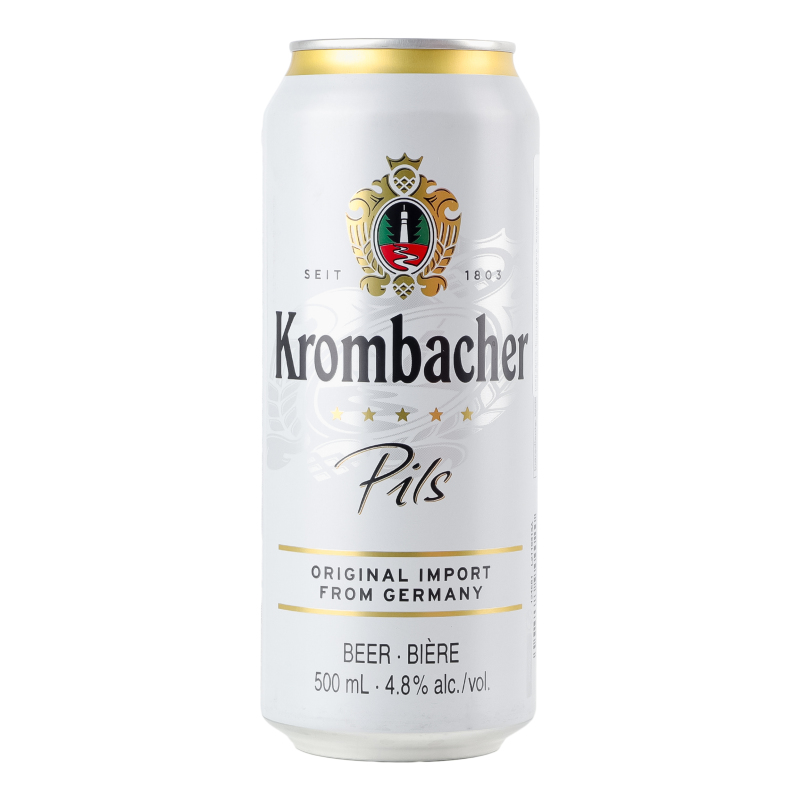 Пиво Krombacher 0,5л Pils 4,8% ж/б