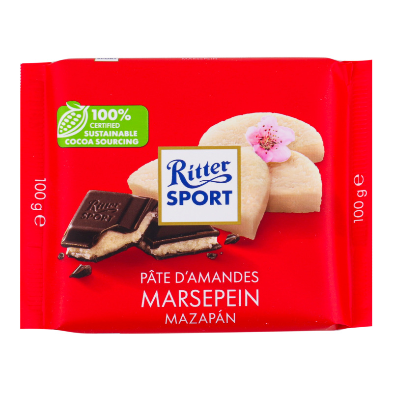 Шоколад RitterSport 100г темн марципан