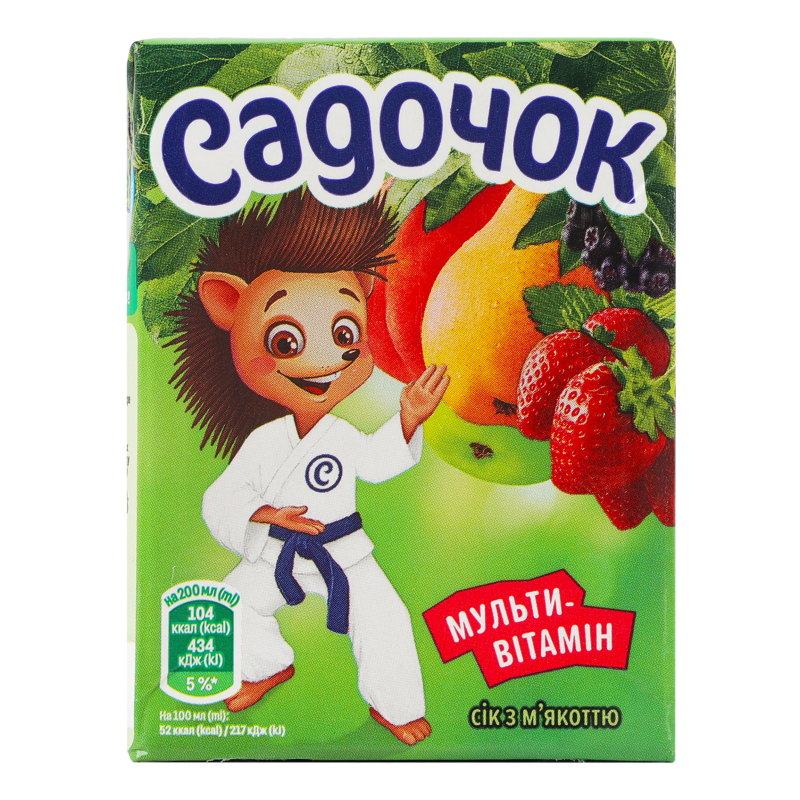 Нектар Садочок 0,2л Мультивітамін