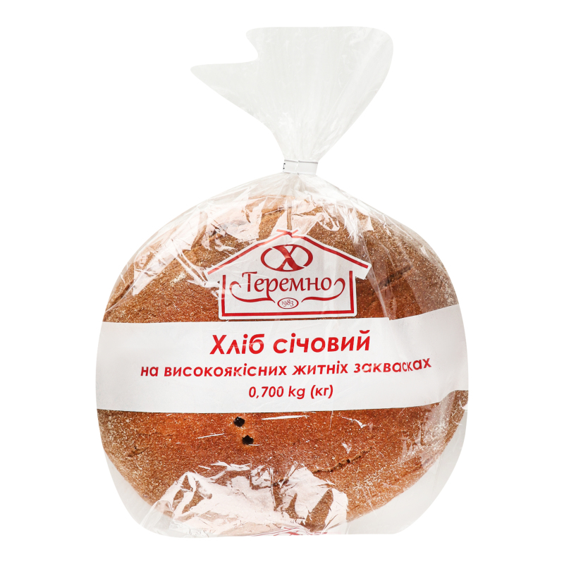 Хліб Теремно 700г Січовий подовий уп