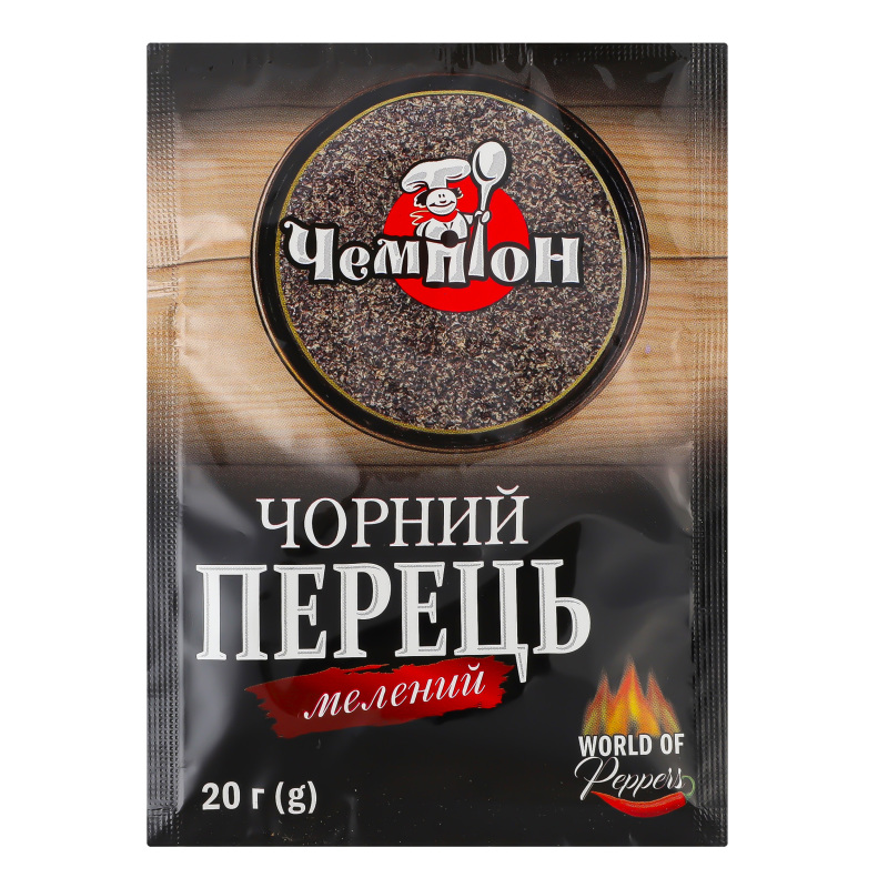 Приправа Чемпіон 20г Перець чор мел