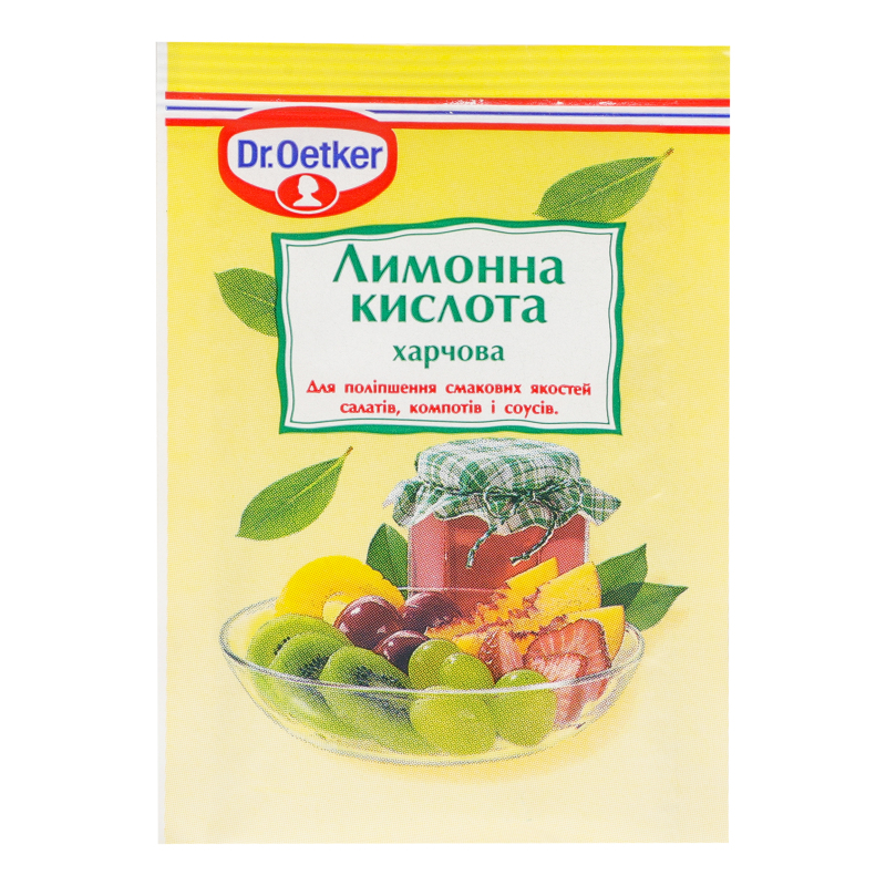 Приправа Dr.Oetker 8г лимонна кислота