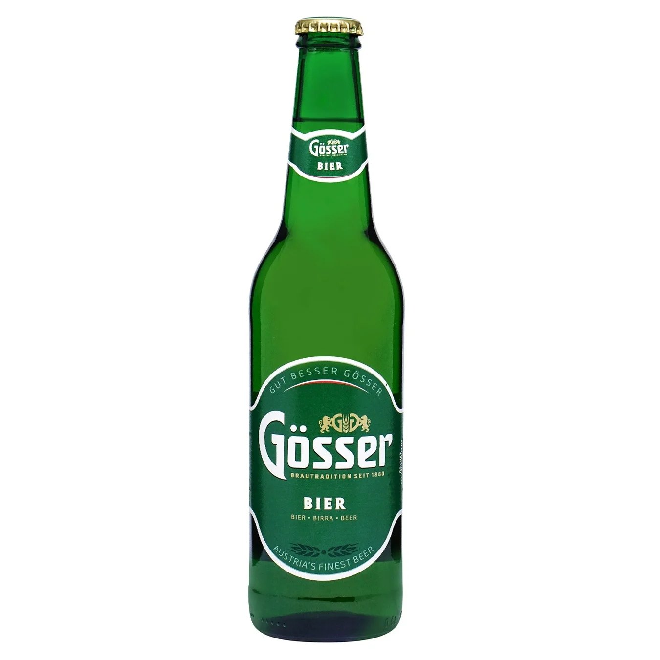 Пиво Gosser 0,5л світле 5,2% с/б
