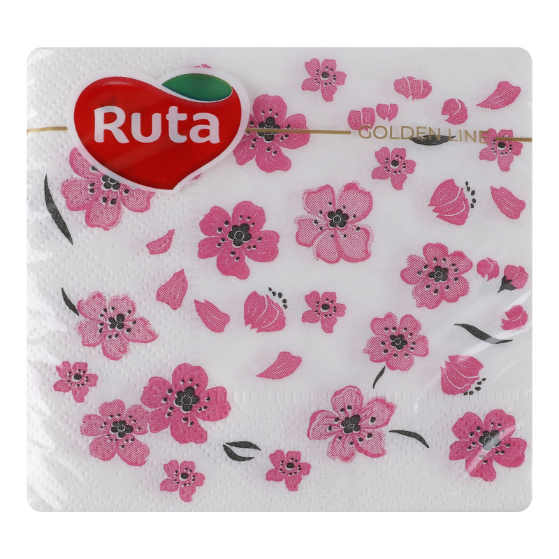 Серветка Ruta Люкс 40шт 2шар Сакура