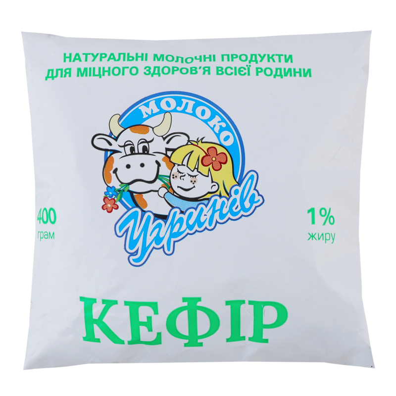 Кефір Угринів 1% 400г п/пл