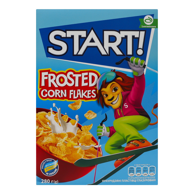 Пластівці кукур Start 280г глазуровані
