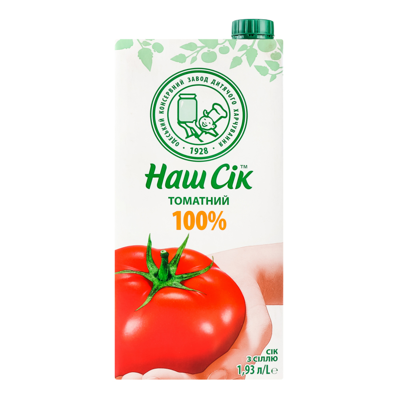 Сік НашСік slim 1,93л Томатний