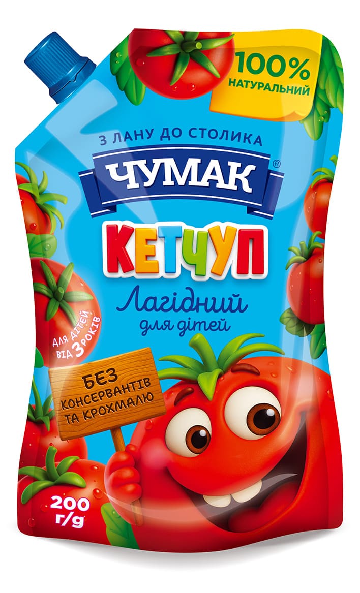 Кетчуп Чумак д/п 200г Лагідний для дітей