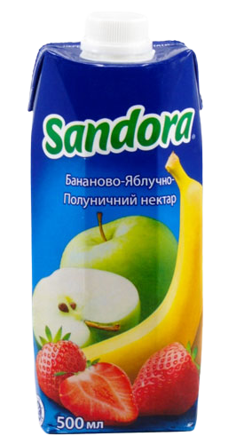 Нектар Sandora 0,5л Бананово-Ябл-полун