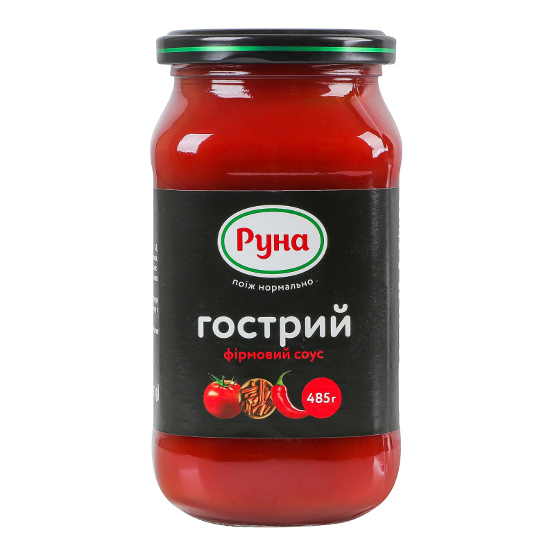 Соус Руна с/б 485г Гострий фірмовий