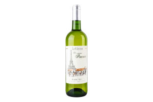 Вино LettresDeFrance 0,75л Blan Sec11,5%