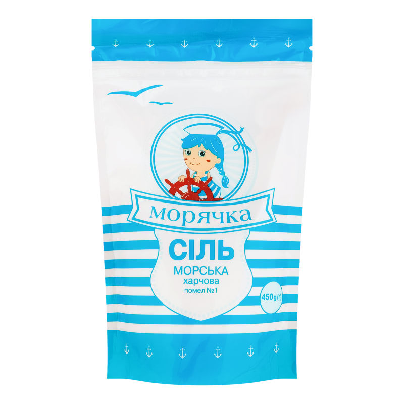 Сіль морська Морячка 450г Харчова натур