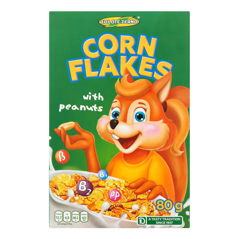 Пластівці кукур Золоте зерно 80г Білочка