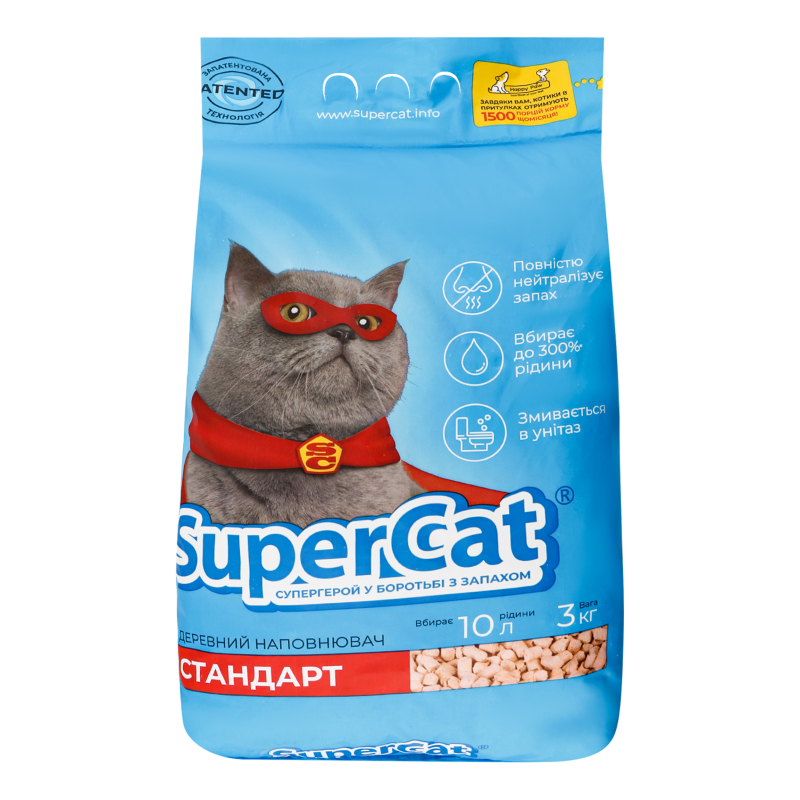 Наповнювач Super Cat 3кг Стандарт