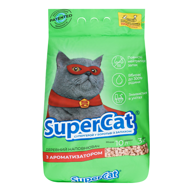 Наповнювач Super Cat 3кг Стандарт з аром