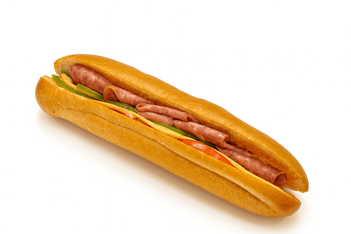 Сендвіч багет 250г французький з салямі