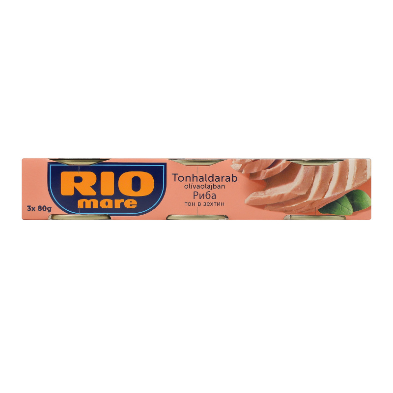 Консерва RioMare 80г*3 Тунець в/о оливк