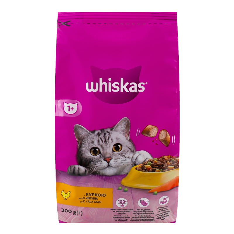 Корм Віскас дк 300г Курка сухий
