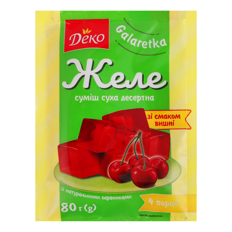 Желе Деко 80г Вишня