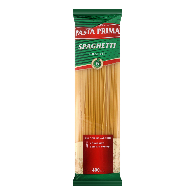 Макарони PastaPrima 400г Спагеті