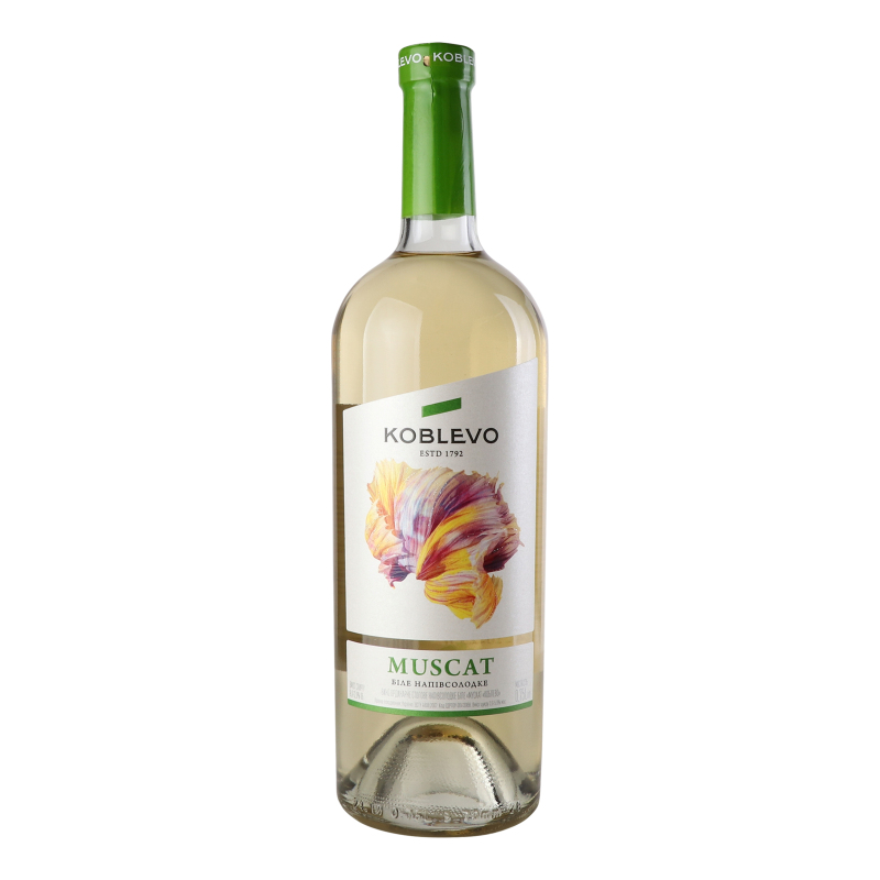 Вино Коблево 0,75л Мускат б нсол 9-12%