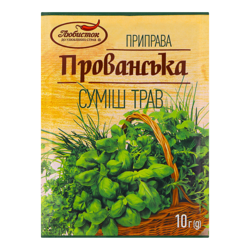 Приправа Любисток 10г Прованські трави