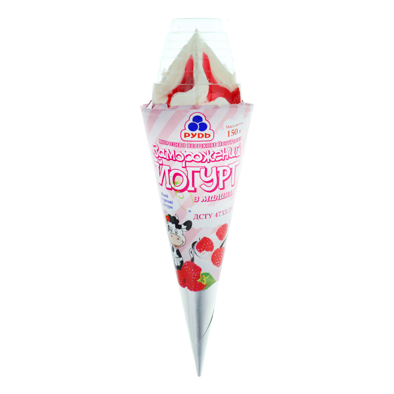 Морозиво Рудь ц/р 150г Йогурт-малина