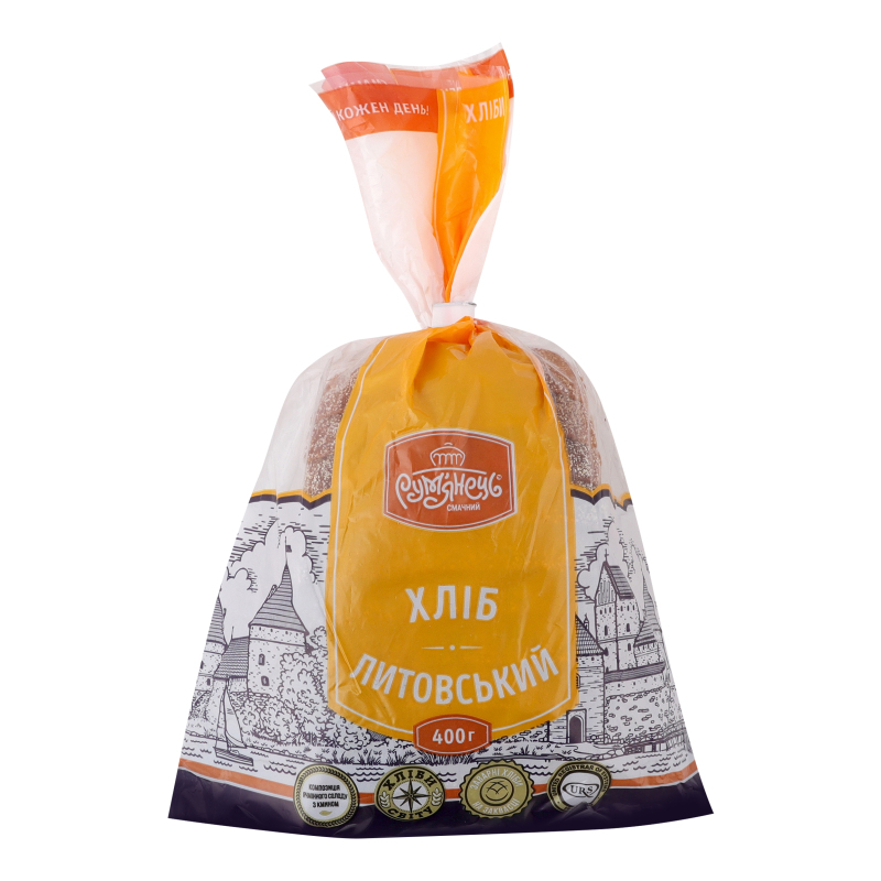 Хліб Румянець 400г Литовський ж-пшен різ