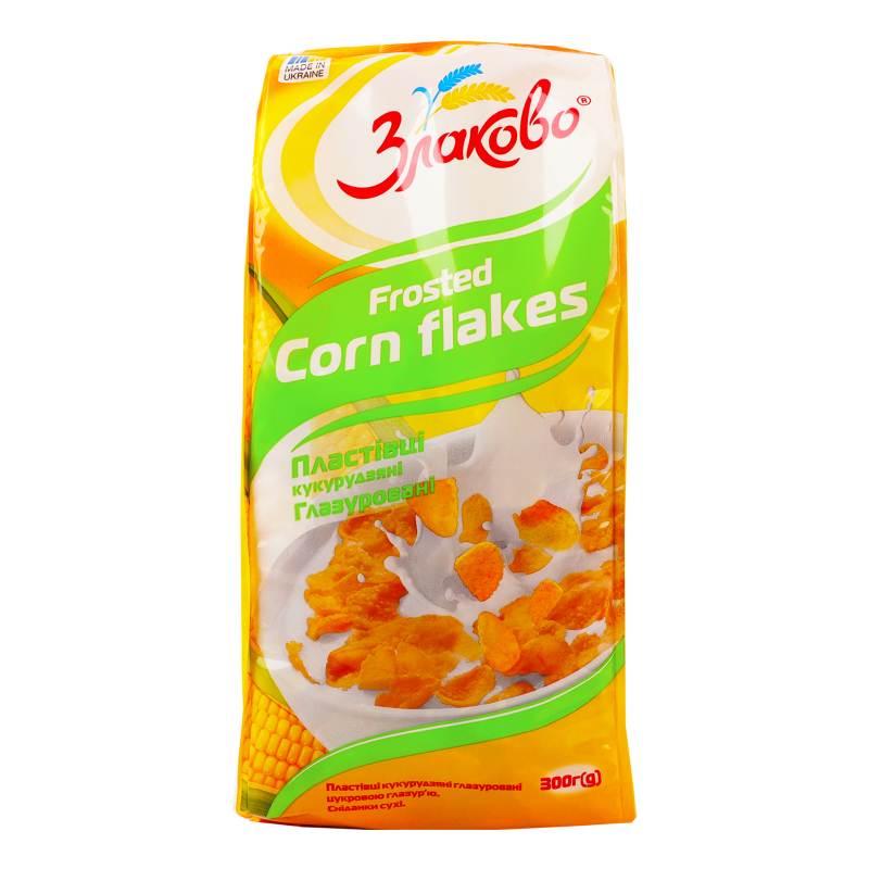 Пластівці кукур Золоте зерно 300г Глазур