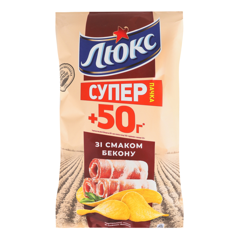 Чипси Люкс 183г Бекон