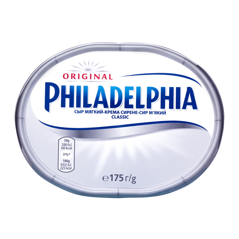 Крем-сир Philadelphia 67% 175г звичайна