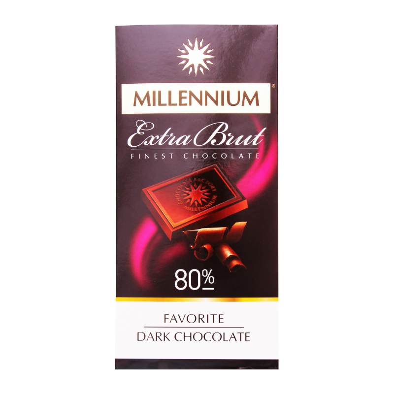 Шоколад Millennium 100г Чорний 80%
