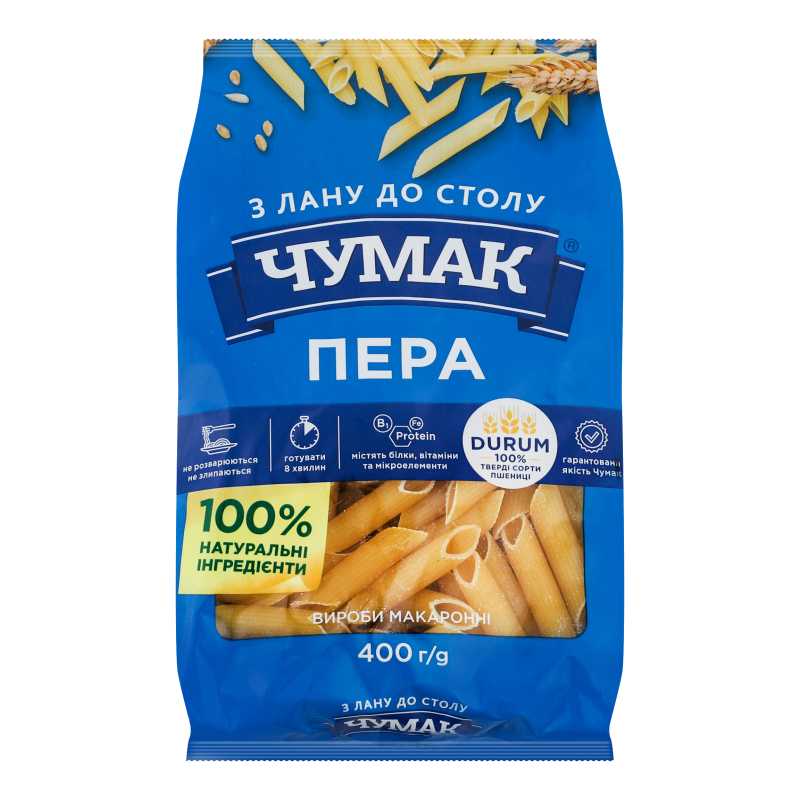 Макарони Чумак 400г Пера