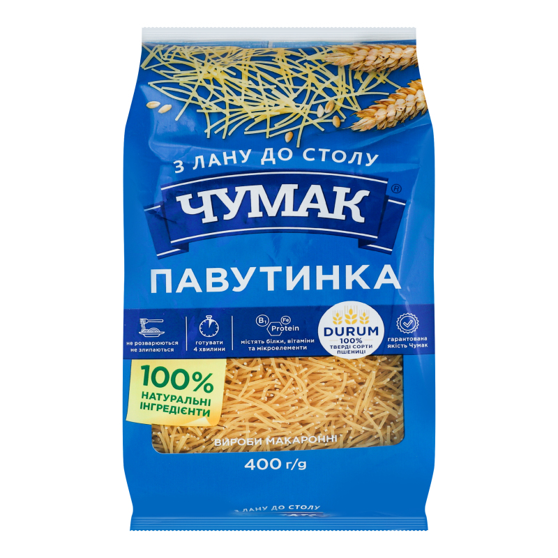 Макарони Чумак 400г Павутинка
