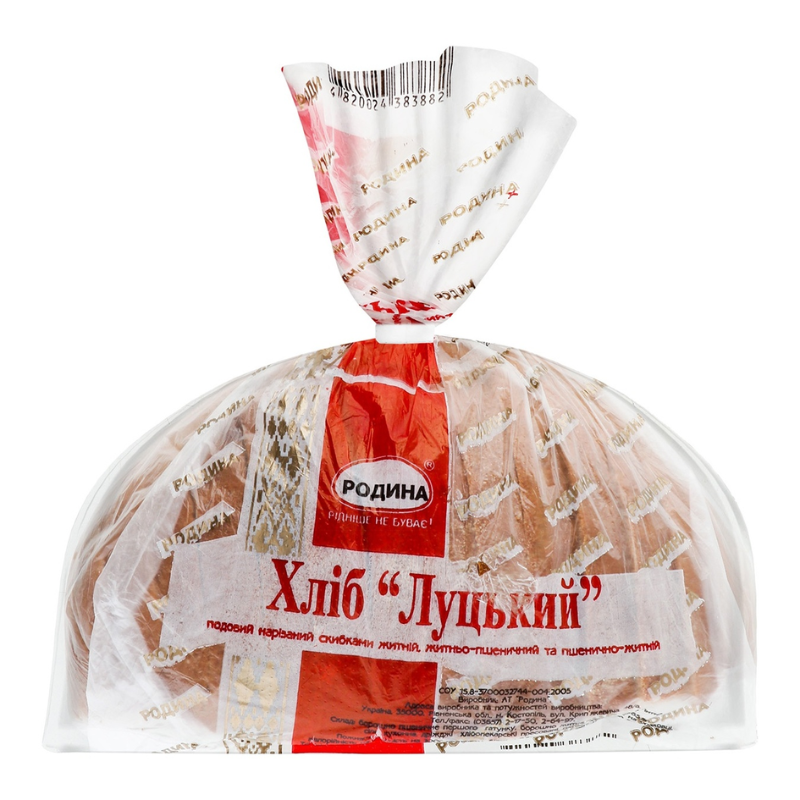 Хліб Родина 350г Луцький різ жит-пшен