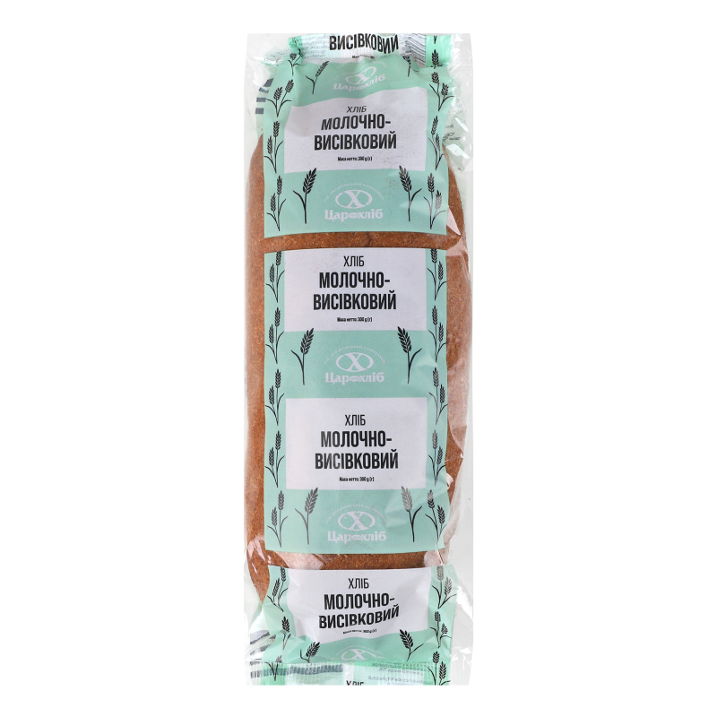 Хліб Цар Хліб 300г Молочно-висівковий ст