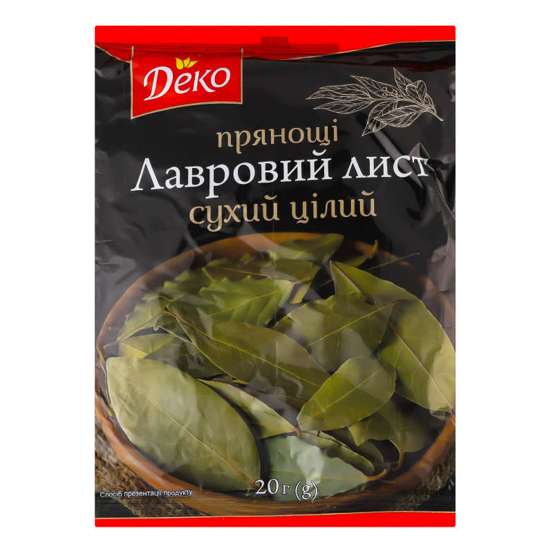 Приправа Деко 20г Лавровий лист сухий